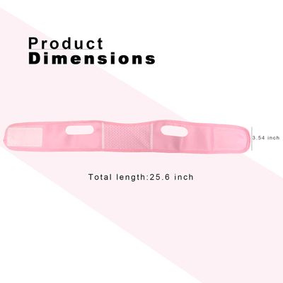 Yuibthr Chin Strap for Sleeping, Elegant Floral V Line Lifting Mask, Reusable Face Strap, Jaw Exerciser (pink)