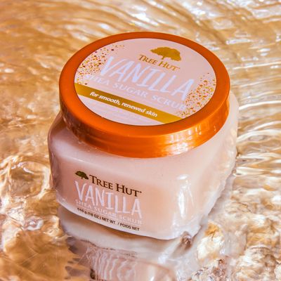 Tree Hut Vanilla Shea Sugar Exfoliating &amp; Hydrating Body Scrub, 18 oz