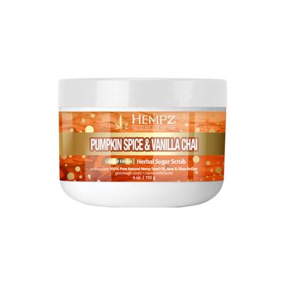Hempz Limited Edition Pumpkin Spice &amp; Vanilla Chai Sugar Body Scrub 4 oz