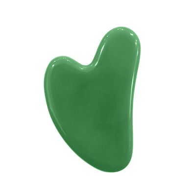Ina Beauty Large Gua Sha Heart Natural Jade Stone for Face to Lift, Decrease Puffiness and Tighten