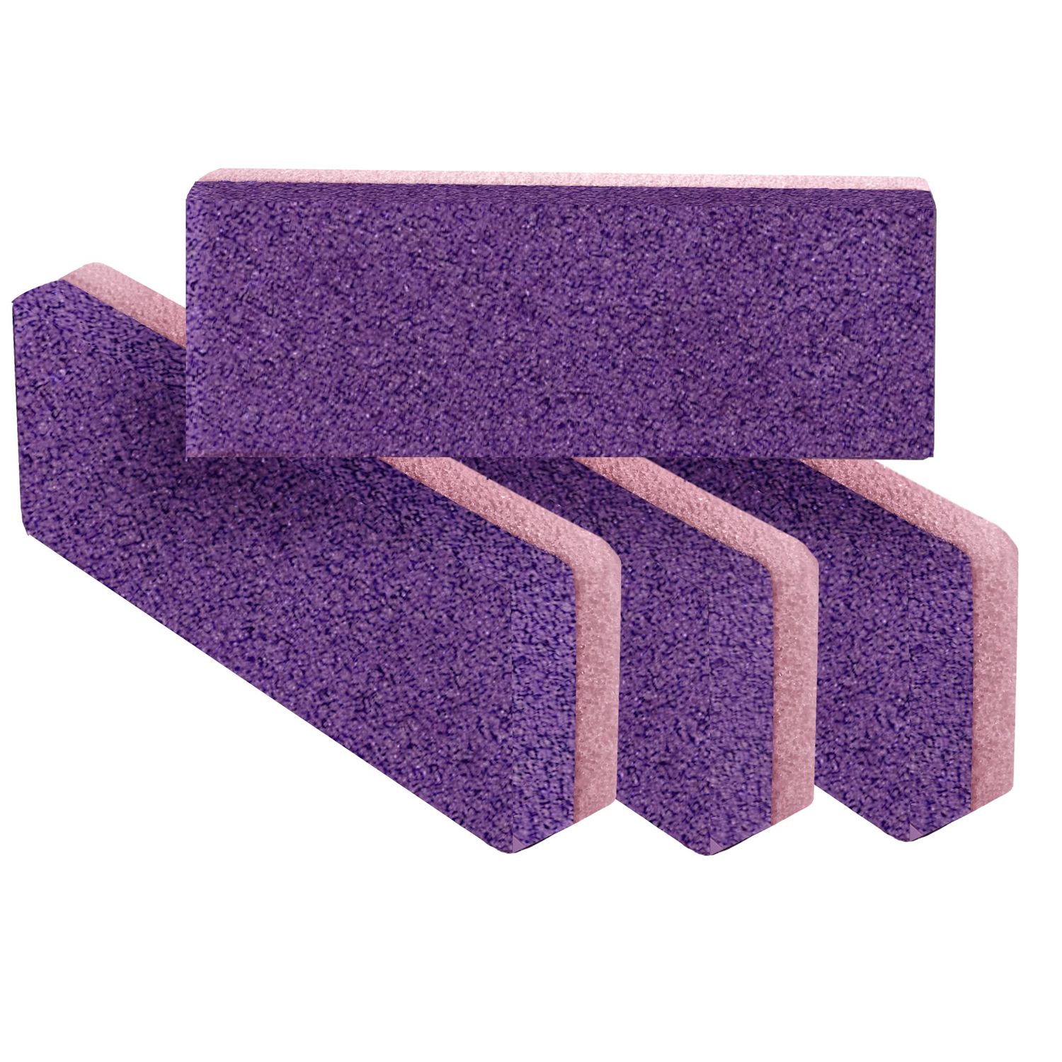 Love Natural Pumice Stone for Feet - Ultimate 2-in-1 Scrubber and Professional Exfoliating Rock for Feet Hands Body Care - Pumice Stone for Dead Skin &amp; Callus Removal (Purple)
