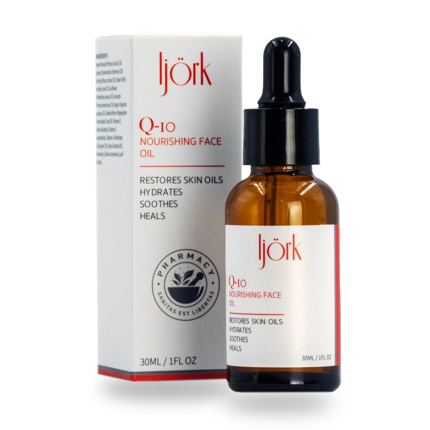 Ljrk Q-10 Nourishing Face Oil | Potent Rejuvenating Oil Empowered With Vitamin A+C+E | Enhances the Efficacy of Other Skin Products