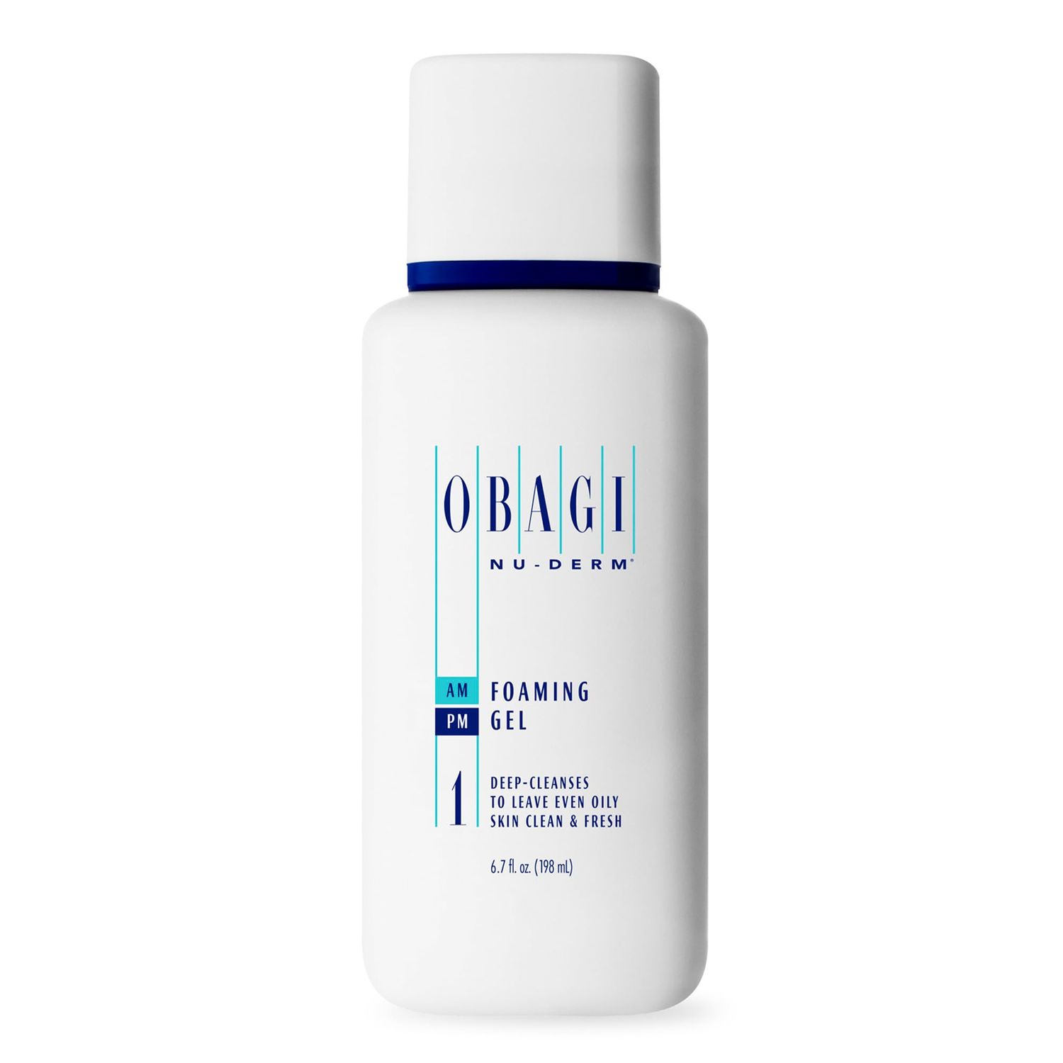 Obagi Nu-Derm Foaming Gel - Gel-Based Cleanser for Normal to Oily &amp; Sensitive Skin - 6.7 oz