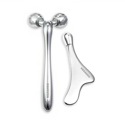 KEZIAHXU Face Roller Massage Skin & Gua Sha Facial Tools, Eye Roller for Puffy Eyes, Cream Applicator for Lift 4-in-1,Massage Tool for Face Neck Eye Body Skin Care. Skin Care Gift for Women.