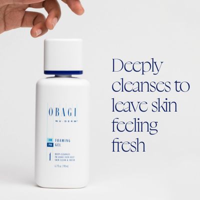 Obagi Nu-Derm Foaming Gel - Gel-Based Cleanser for Normal to Oily &amp; Sensitive Skin - 6.7 oz