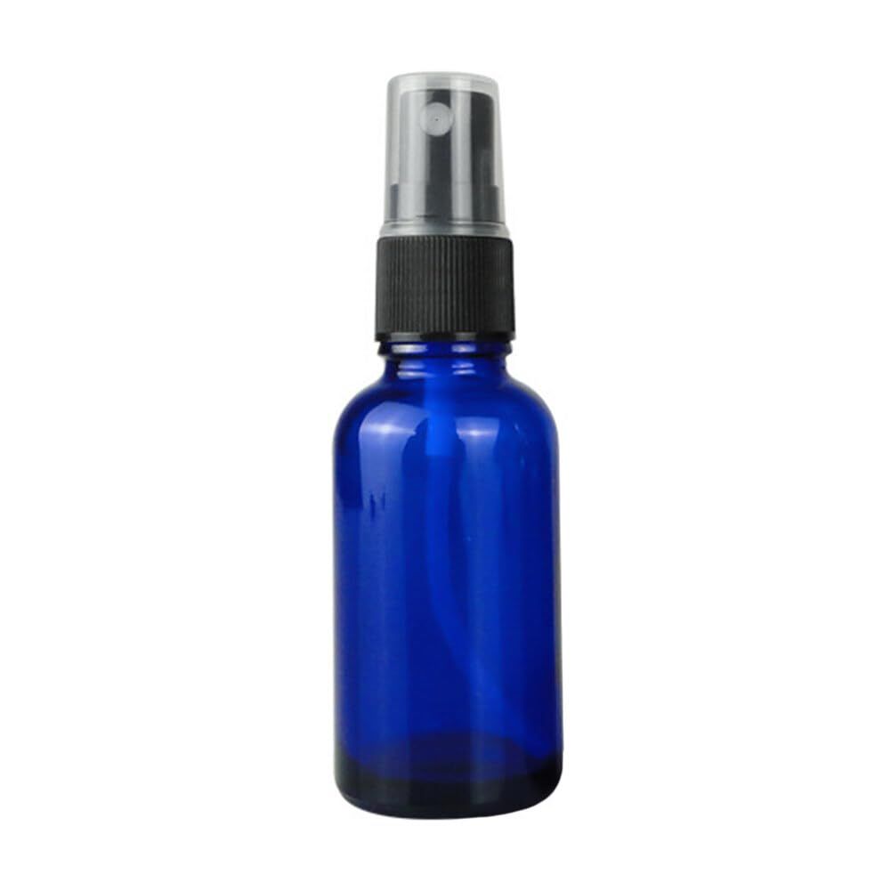 Katutude Essential Oil Spray Bottle 50ml Fine Mist Spray Bottles with Plastic Sprayer Mini Empty Glass Spray Bottles Perfume Refillable Containers Travel Makeup Skincare Spray Bottles