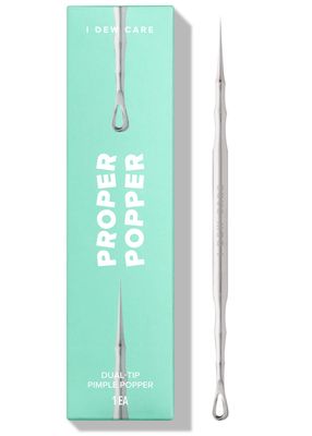 I Dew Care Dual-Tip Pimple Popper - Proper Popper | Blackhead Remover Tool, Pimple Popper, Comedone Extractor, 2-in-1 Stainless Steel Lancet, 1 EA