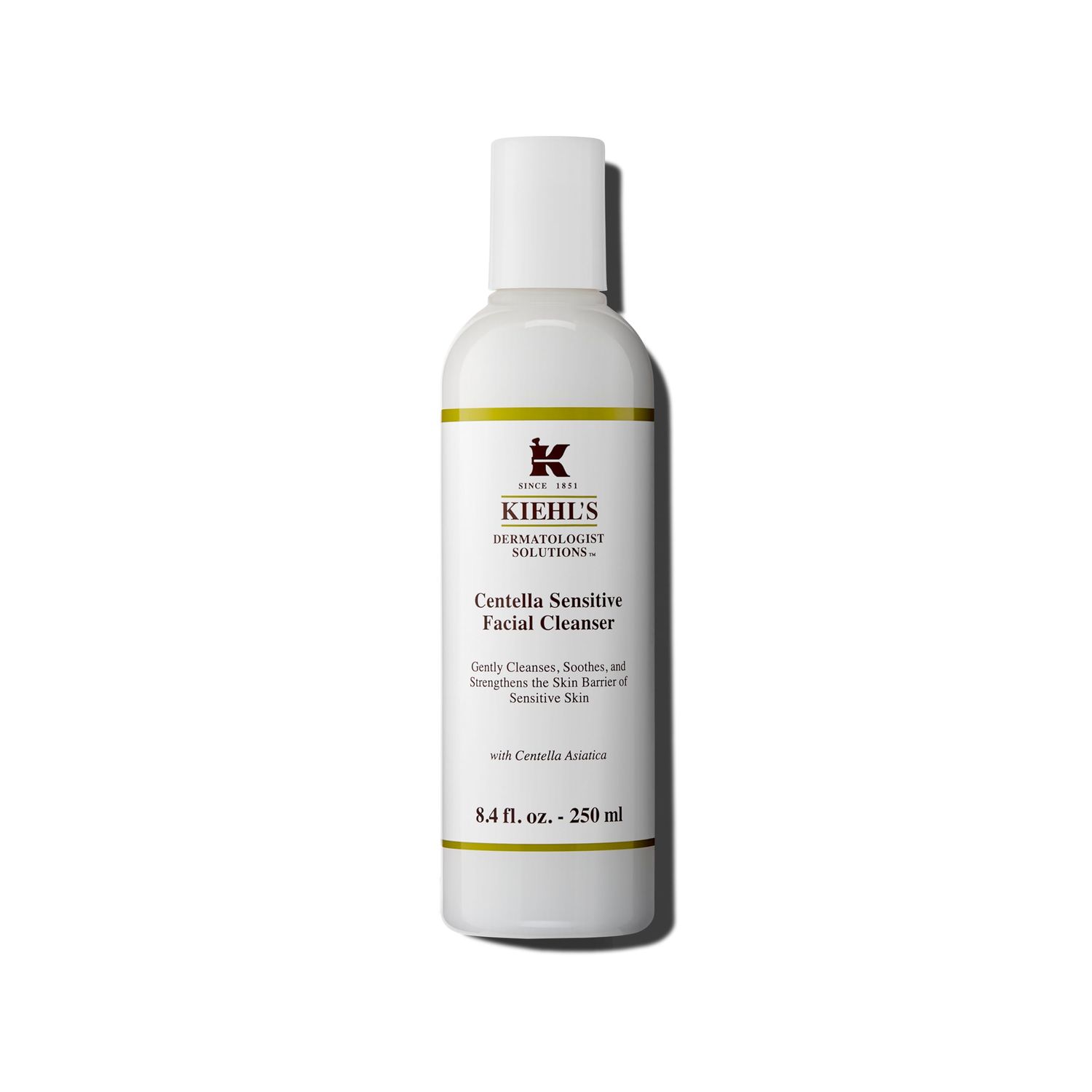 Kiehl&#39;s Centella Facial Cleanser for Sensitive Skin, Soothing Face Wash with Centella Asiatica, pH-Balanced, Paraben-free, Fragrance-free, Dermatalogist-tested, Non-comedogenic - 8.4 fl oz