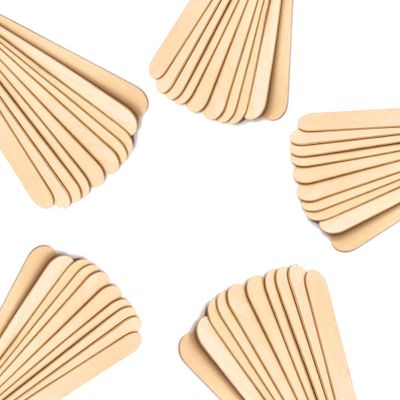 UENMOON Wooden Wax Sticks Eyebrow Waxing Sticks Small Wax Spatulas Applicator Wood Craft Sticks for Hair Removal and Smooth Skin Spa
