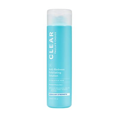 Paula&#39;s Choice CLEAR Anti-Redness Exfoliating Solution, 2% Salicylic Acid Exfoliant, for Mild to Severe Acne &amp; Breakouts, Blackheads and Clogged Pores, Fragrance-Free, 4 Fl. Oz