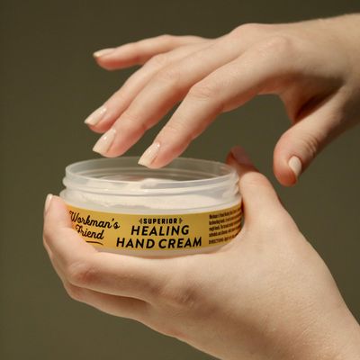 WORKMAN'S FRIEND Superior Healing Hand Cream - Intense Moisturizer - Heals Extremely Dry &amp; Cracked Skin - 2.5 ounce