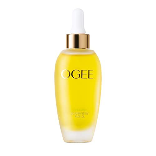 Ogee Jojoba Glow Face Oil - Organic &amp; Natural, Moisturizing, Multi-Tasking Facial Treatment Oil (30ml)