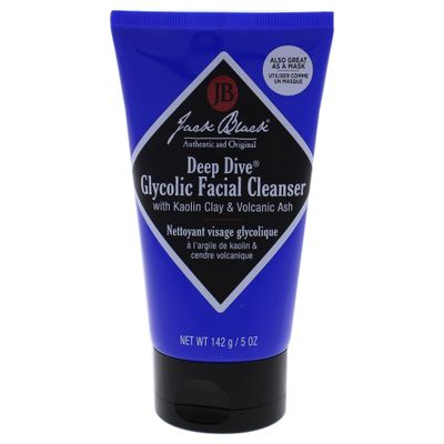 Jack Black - Deep Dive Glycolic Facial Cleanser, 5 Fl Oz - Clay-Based Cleanser, PureScience Formula, Facial Cleanser and Mask, Recommended for Normal, Dry, or Oily Skin, Glycolic Acid