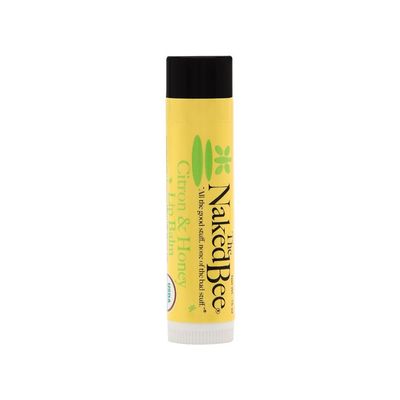 The Naked Bee Citron &amp; Honey Lip Balm (0.15 oz) Moisturizing Lip Balm for Hydrated &amp; Soothed Lips - Lip Moisturizer for Soft, Smooth Lips