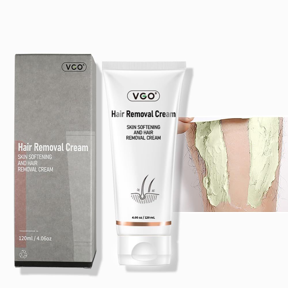 VGO Painless Bikini Gel for Women &amp; Men, Unwanted Hair Removal for All Skin Types, 120ml / 4.06oz