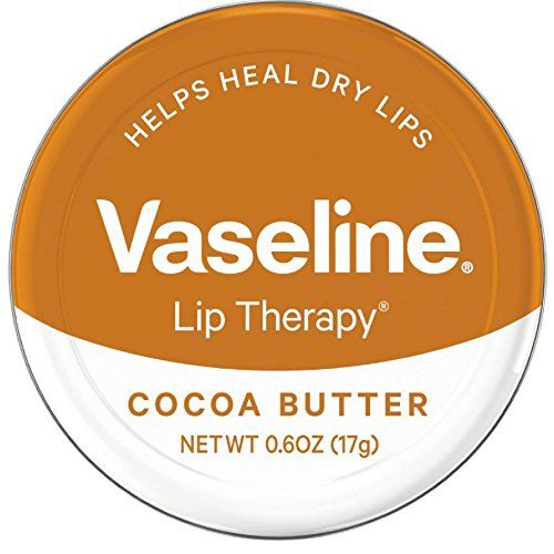 Vaseline Lip Therapy Lip Balm Tin, Cocoa Butter, 0.6 oz
