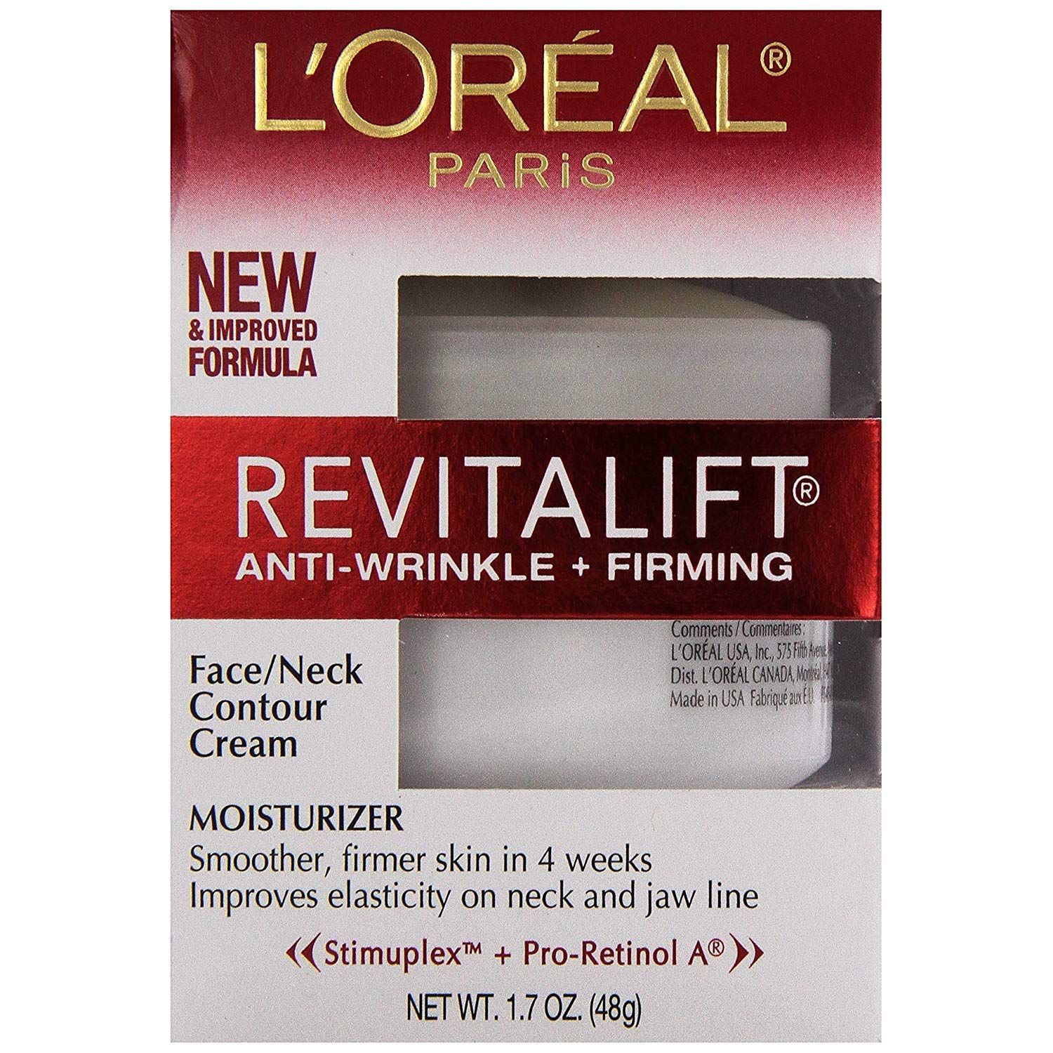 L&#39;Oreal Revitalift Face &amp; Neck Anti-Wrinkle &amp; Firming Moisturizer Day Cream 1.70 oz (Pack of 3)