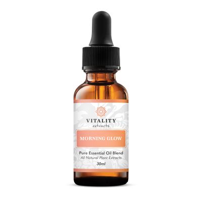 Vitality Extracts Morning Glow - Daily Moisturizing Serum, Avocado Oil, Tone, Rosehip, Vegan, Supple Skin, Radiant, All Skin Types, Hydrates &amp; Nourishes