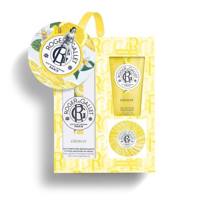 Roger &amp; Gallet | Cedrat Gift Set | 3.4 fl oz Spray | 1.7 fl oz Soap | 1.7 fl oz Shower Gel