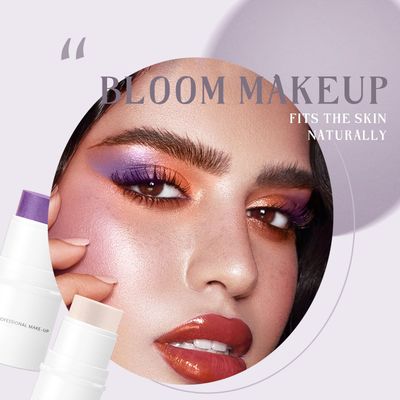 HOSAILY 4 Colors Cream Blush Highlighter Contour Blush Stick Creamy Cosmetics Stick Set, 4 in 1 Waterproof and Long Lasting Bronze Stick Moisturizer Makeup Sticks