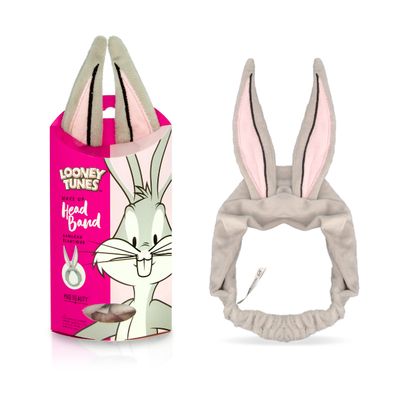 MAD Beauty Looney Tunes Bugs Bunny Headband | Keeps Hair Tucked Away During Beauty Routine | Cruelty-Free Cosmetics | Skincare Gifts for Women, Adults, and Kids