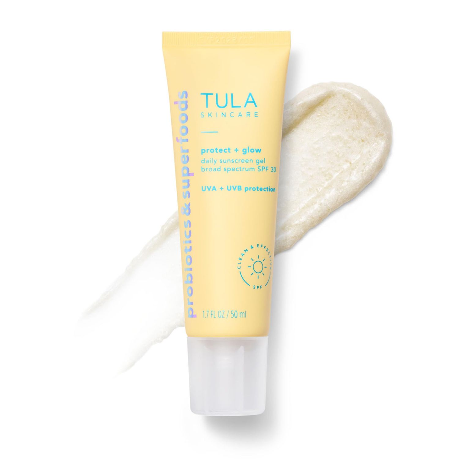 TULA Daily SPF 30 Sunscreen Gel - Broad Spectrum, Non-Greasy, Reef-Safe with Blue Light &amp; Pollution Protection