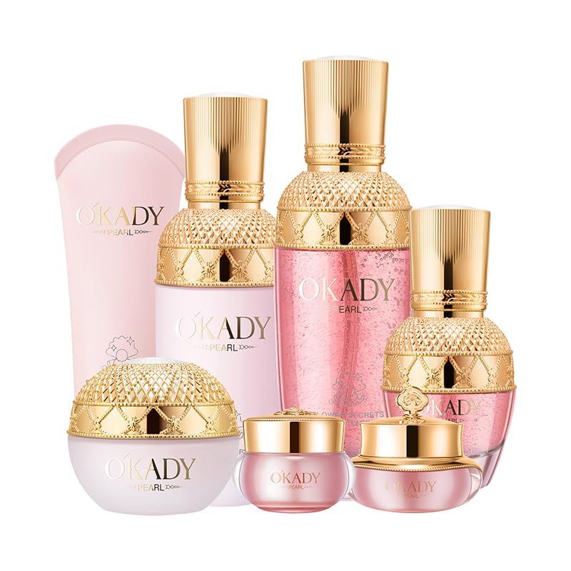 R RadiantRise Skin Care Set &amp; Kit For Women Facial Skin Care Routine Set Kit Flower Secret 7-In-1 Set Birthday Gift Mother&#39;s Day Gift Valentine&#39;s Day Gift
