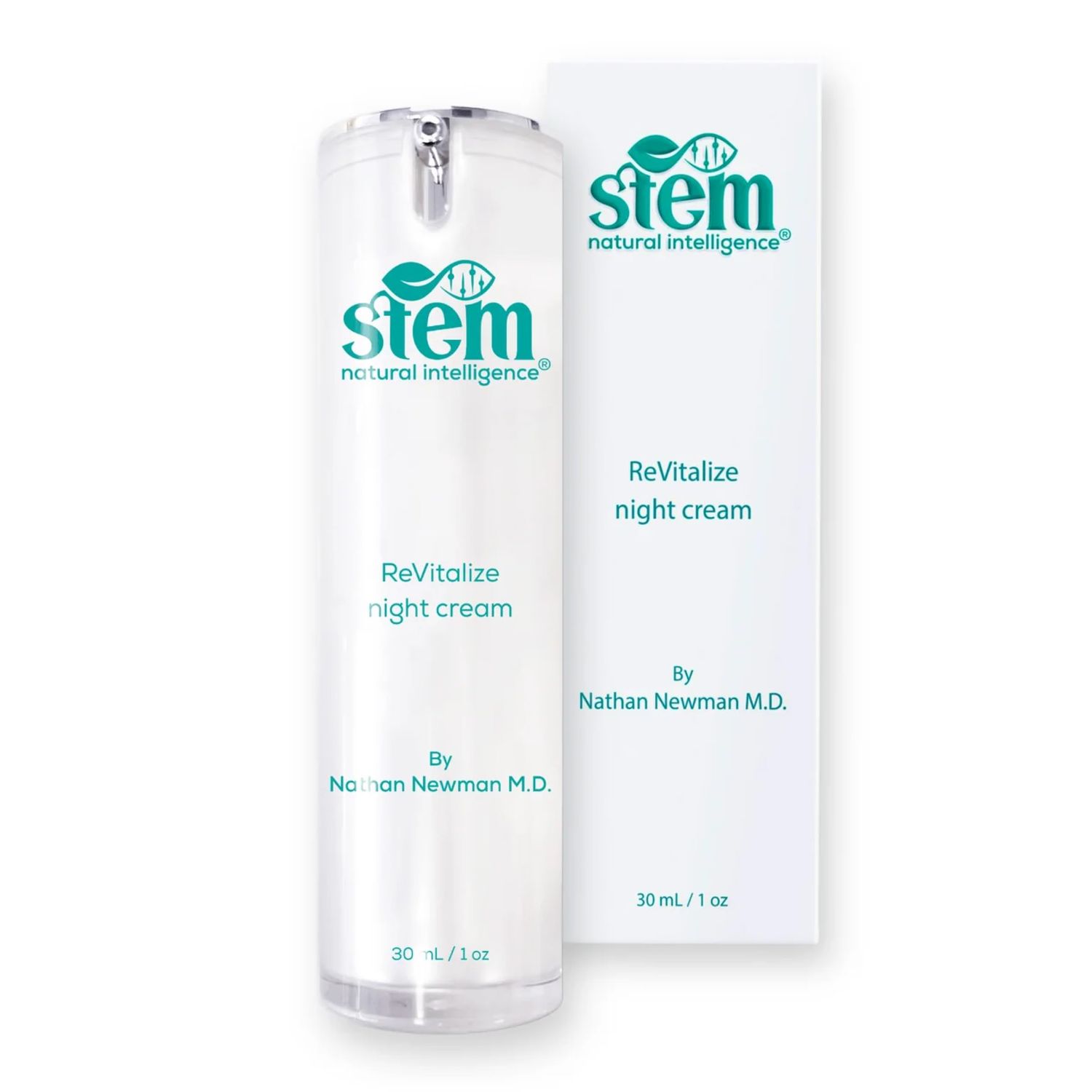 STEM Revitalize Night Cream, Facial Moisturizer, Luxury Skin Care, Face Moisturizer for Women, Peptides Serum for Face, Antioxidant Support Overnight Face Mask &amp; Cream, 1oz Bottle