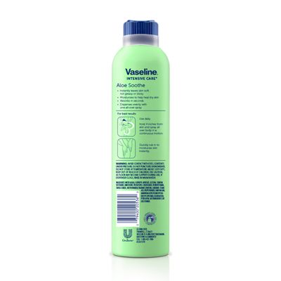 Vaseline Spray &amp; Go Moisturizer, Aloe Fresh, 6.5 oz