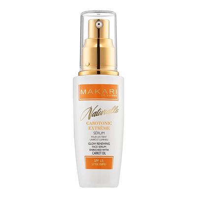 Makari Naturalle Carotonic Extreme Brightening Serum SPF15 (1.7 oz) | Helps Reduce Appearance Of Blemishes, Scars, and Imperfections | Brightens, Smoothens, &amp; Gives Antioxidant Protection