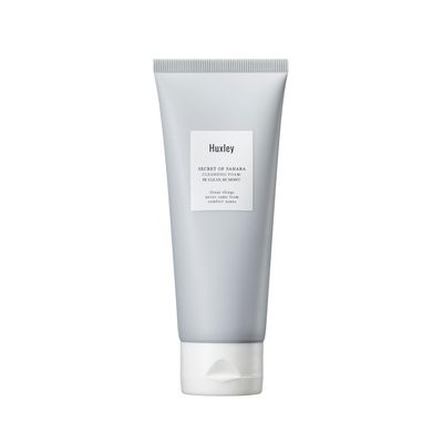 Huxley Secret of Sahara Cleansing Foam: Be Clean, Be Moist 5.29 oz / 150g | Cleansing Gentle | Korean Skin Care | Daily Cleanser with Gentle Foam |
