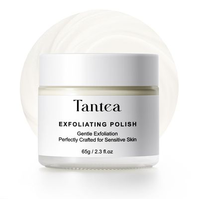 Tantea Exfoliating Polish - Microdermabrasion Facial Scrub &amp; Gentle Exfoliation for Smooth, Glowing Skin - Perfect for Sensitive Skin - Creamy Scrub Texture - 2.3 fl. oz (65g)