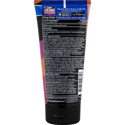 Oxy Acne Medication Face Wash - Maximum Action with Maximum Strength 10% Benzoyl Peroxide (5 Fl Oz)