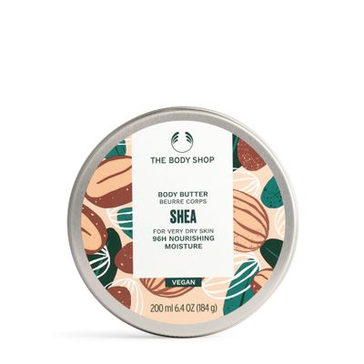 The Body Shop Shea Body Butter - Hydrating &amp; Moisturizing Skincare for Very Dry Skin - Vegan - 6.4 oz