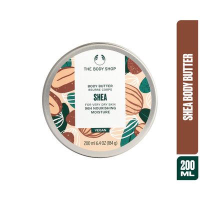 The Body Shop Shea Body Butter - Hydrating &amp; Moisturizing Skincare for Very Dry Skin - Vegan - 6.4 oz
