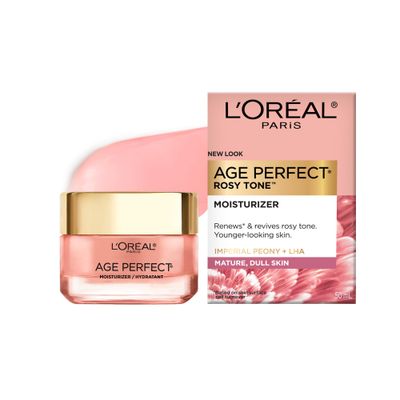 L&#39;Oreal Paris Age Perfect Rosy Tone Anti-Aging Face Moisturizer, Renew &amp; Revive Healthy Tone, 1.7 oz