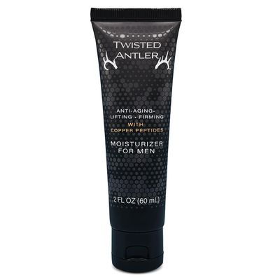 Twisted Antler Men&#39;s Face Moisturizer - Anti-Aging Cream with Peptides, Hyaluronic Acid, Niacinamide, Vitamin C &amp; E, Copper Tripeptide-1 Mens Face Lotion - Hydrates and Firms - 2oz