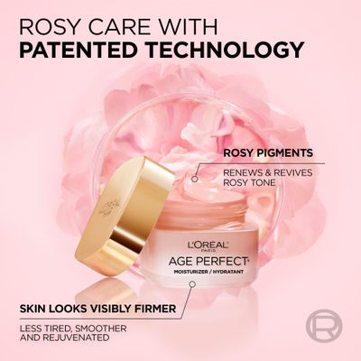 L'Oreal Paris Age Perfect Rosy Tone Anti-Aging Face Moisturizer, Renew &amp; Revive Healthy Tone, 1.7 oz