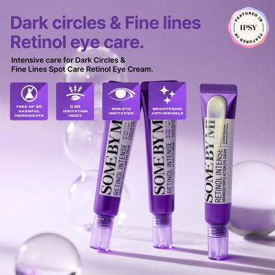 SOME BY MI Retinol Intense Advanced Triple Action Eye Cream - 1.01Oz, 30ml - Mild Korean Under Eye Cream Anti Aging for Dark Circles and Fine Lines - Ideal for Retinol Beginners - Korean Skin Care
