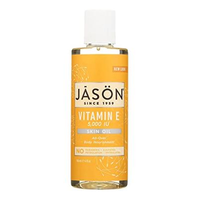 Vitamin E 5,000 IU Oil - All Over Body Nourishment Jason Natural Cosmetics 4 oz Liquid