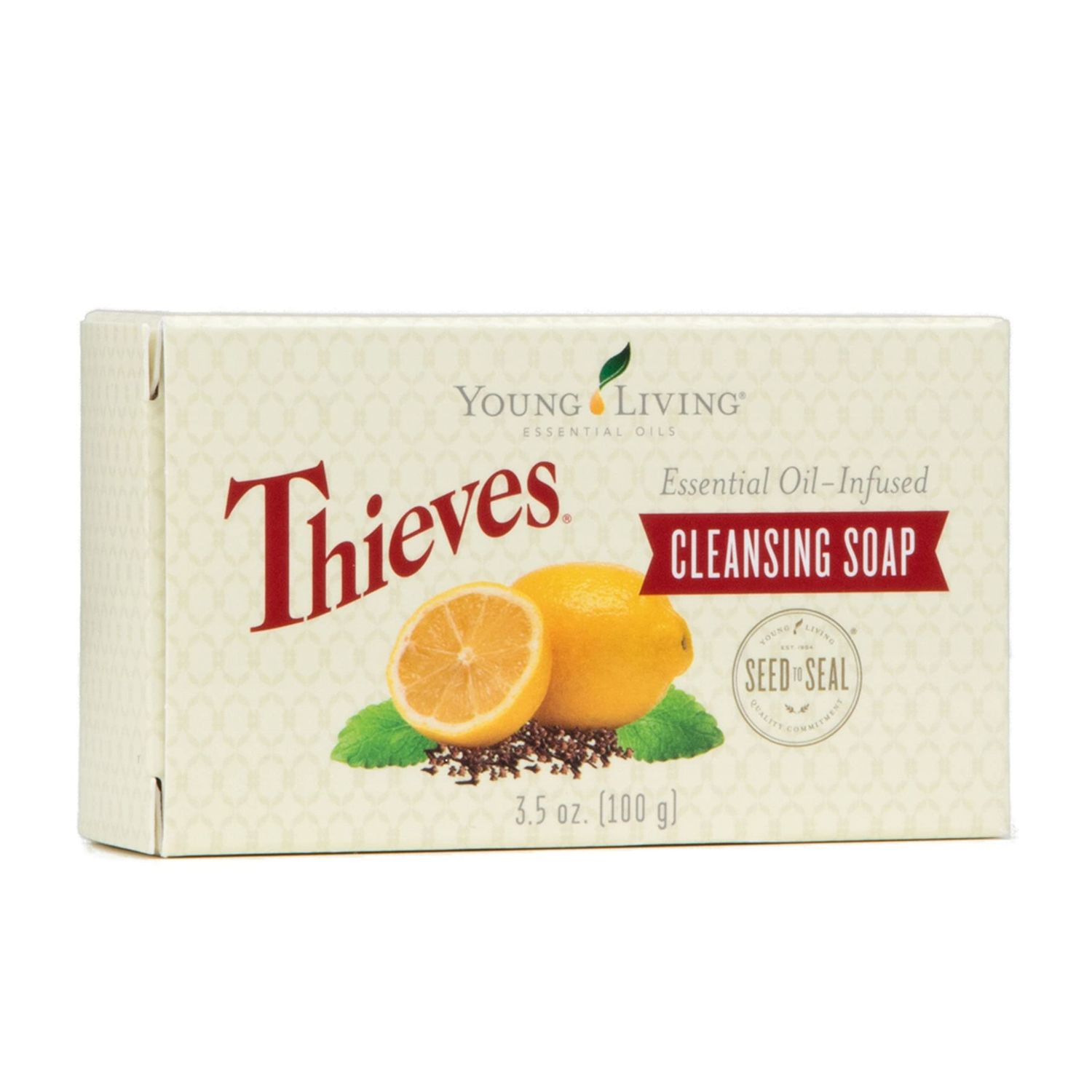Young Living Thieves Cleansing Soap, 3.5 oz | Bath Care | Moisture-Rich Base | Bathroom Essentials | Skincare for Hydration, Gentle Exfoliation, &amp; Soft, Smooth Skin | Water &amp; Glycerin Infused