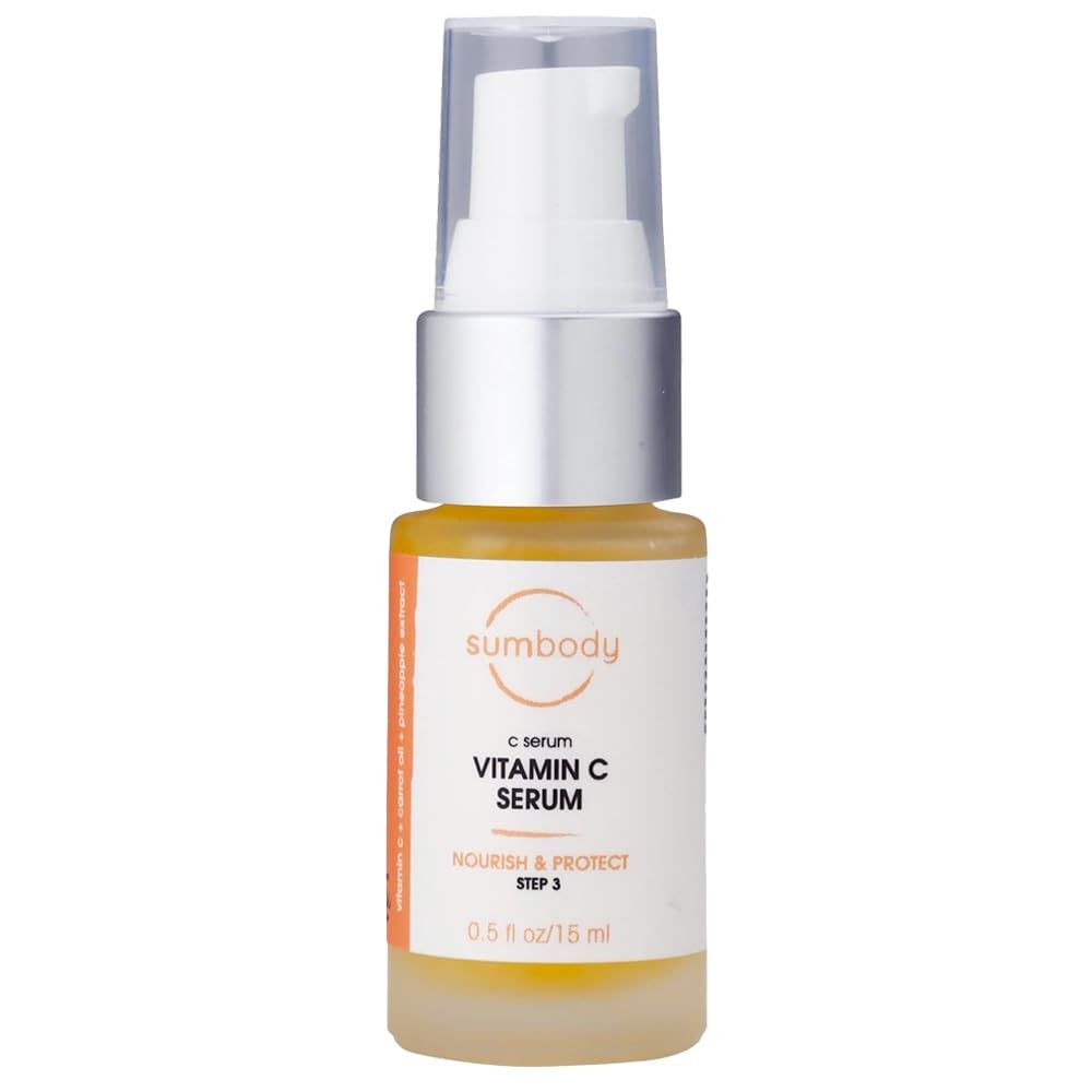 Sumbody Vitamin C Face Serum for Women and Men C Serum - (0.5 fl oz) Natural Anti Aging Day &amp; Night Serum, Hydrating Antioxidant Facial Serum, Skincare Products for Wrinkles &amp; Fine Lines, Made in USA