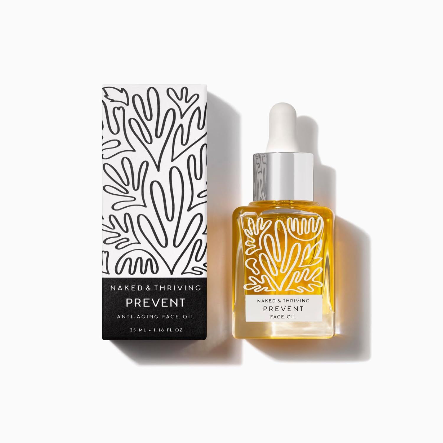 Naked &amp; Thriving Prevent Anti-Aging Facial Oil - Vegan, Naturally-Derived Skin Care &amp; Face Oil (1.18 oz/35 mL)