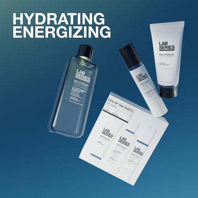 Lab Series Daily Rescue Men's Skincare Set - Essential Skincare Routine Includes Face Wash for Men - Hydrating Face Toner - Men's Face Moisturizer Cream