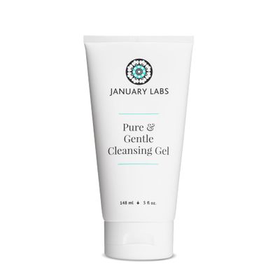 January Labs Pure &amp; Gentle Face Cleanser Gel, Face Wash for All Skin Types, Dry Skin, Sensitive, Acne Prone Skin, Skin Care Essential, 5 Oz