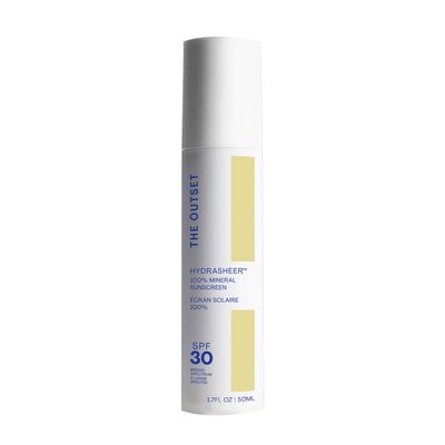The Outset Hydrasheer 100% Mineral Hydrating Sunscreen SPF 30 - UVA/UVB protection - Face, Lightweight, Clean, Vegan Free - Sensitive Skin - 1.7 fl oz