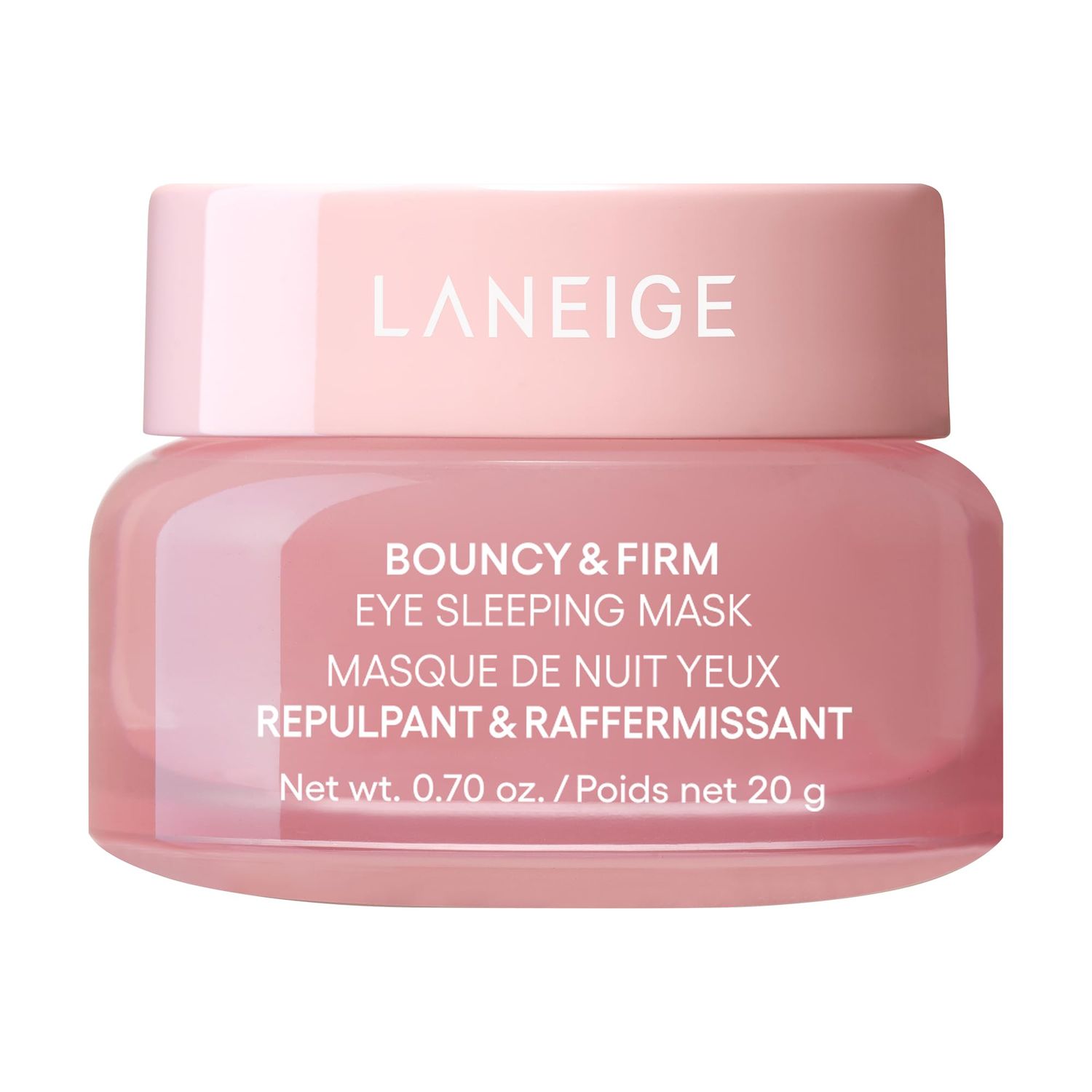 LANEIGE Bouncy &amp; Firm Eye Brightening Sleeping Mask: Peony, Collagen Complex, Depuff, Dark Circle, Hydration, Cooling
