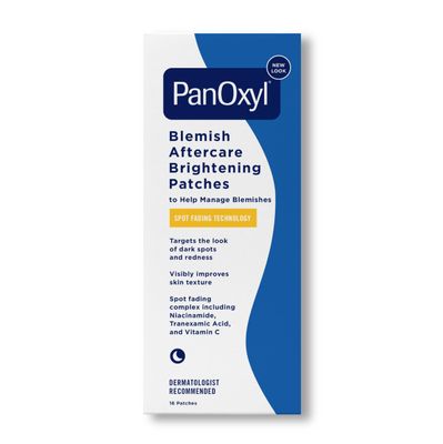 PanOxyl Blemish Brightening Patches: Dermatologist-Recommended, Help Fade Post-Acne Dark Spots and Reduce Redness, Large Clear Patches Cover a Bigger Area, Vegan &amp; Latex-Free, 16ct