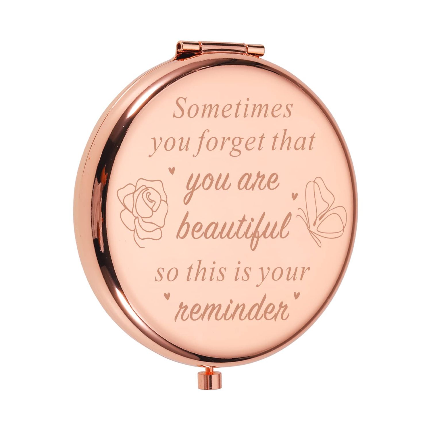 KINMES Stocking Stuffers for Women, Inspirational Gifts Makeup Mirror for Women Mothers Day Valentines Day Birthday for Girls Daughter Mom Sister Female Friend Wife Girlfriend Boss Lady