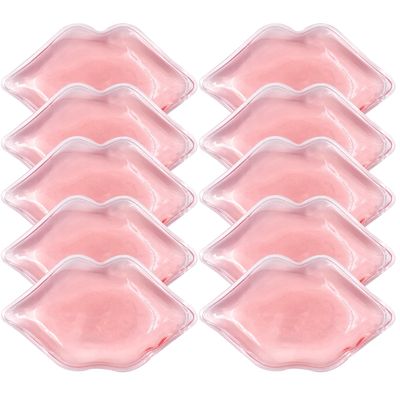 Lip Ice Pack for Cosmetic (10 PCS)Ice Pack After lip ice treatment, reusable ice pack lip shape ice pack to relieve pain and relax lips, anti-aging lip care ice pack to reduce lip swelling
